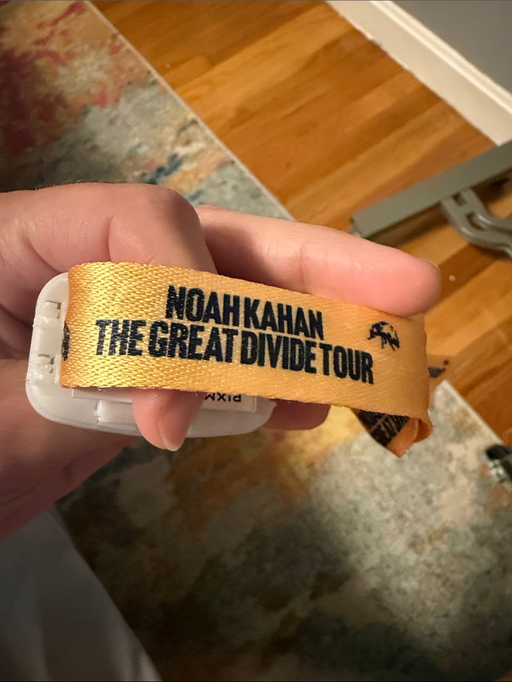 Noah Kahan "The Great Divide Tour" Yellow Cloth Wristband